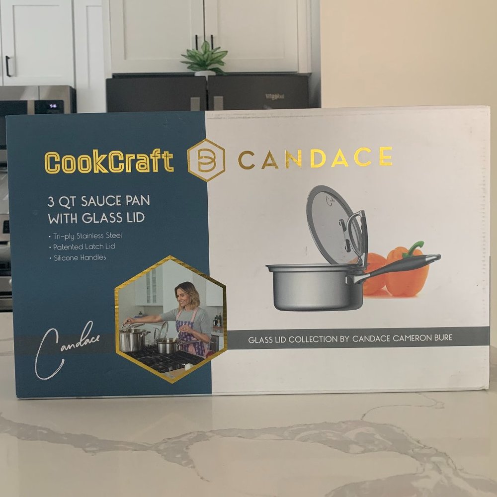 Tri-Ply Bonded Stainless Steel Aluminum saute pan 3 QT Cookcraft by CanDace